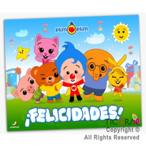 PLIM PLIM AFICHE FELIZ CUMPLEA�OS x 1